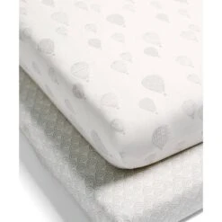 Mamas & Papas 2 Cot/Bed Fitted Sheets - Balloon