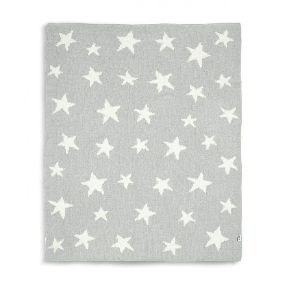 Mamas & Papas Chenille Blanket - Grey Star 4 Mamas & Papas Chenille Blanket - Grey Star - Image 2