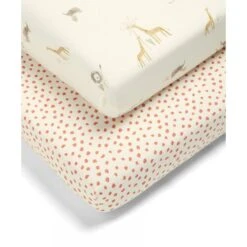Mamas & Papas Mamas And Papas Cotbed Fitted Sheets - 2 Pack - Jungle