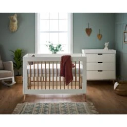 Maya Mini 2 Piece Room Set - White/Natural -Baby Products Series obaby maya mini 2 piece room set white natural p17758 114552 zoom