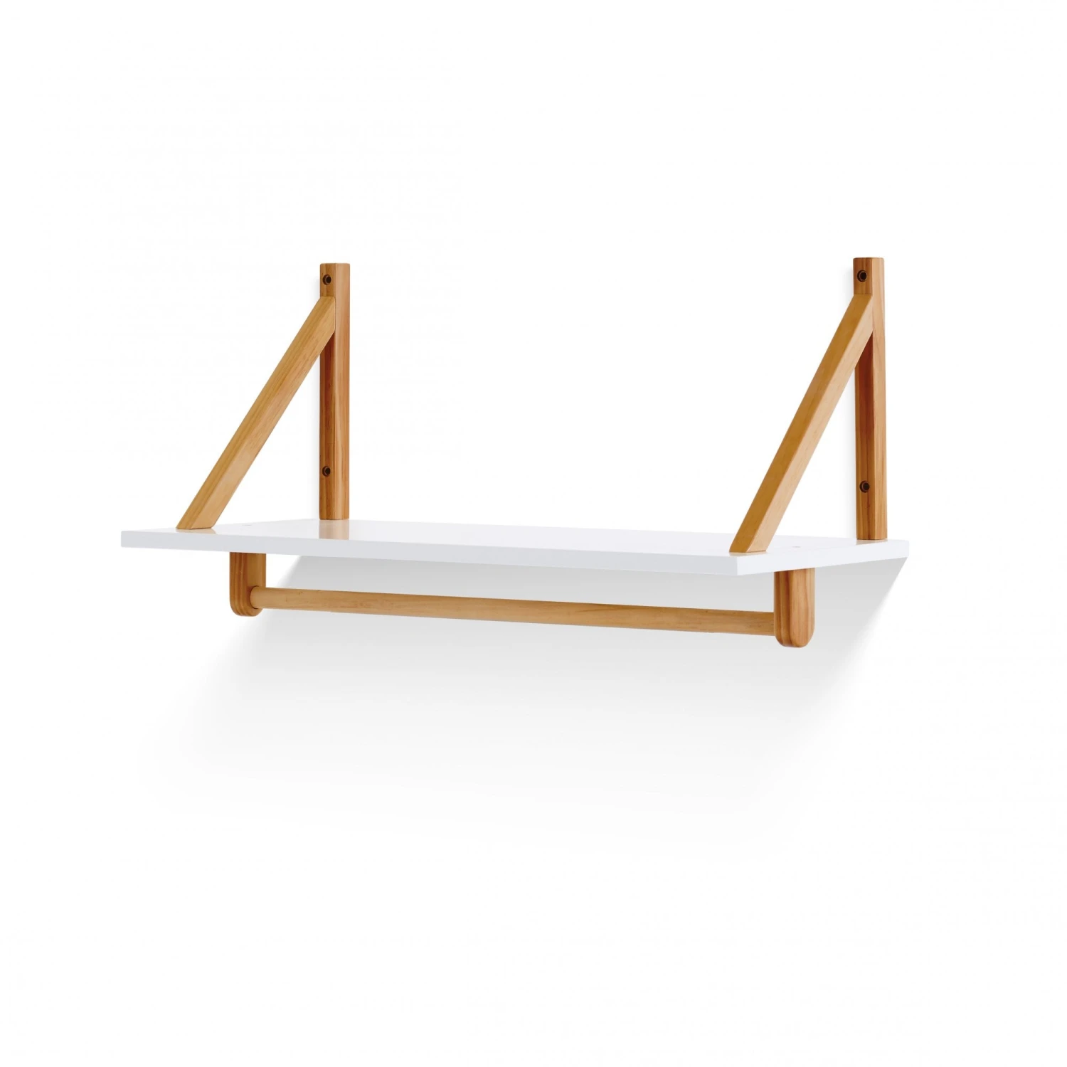 Maya Shelf - White/Natural 3 Maya Shelf - White/Natural