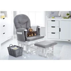 Reclining Glider Chair & Stool