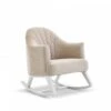 Round Back Rocking Chair - White/Oatmeal -Baby Products Series obaby round back rocking chair white oatmeal p17487 112243 zoom