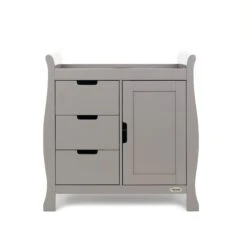 Stamford Sleigh Closed Changing Unit - Taupe Grey