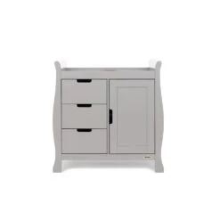 Stamford Sleigh Closed Changing Unit - Warm Grey