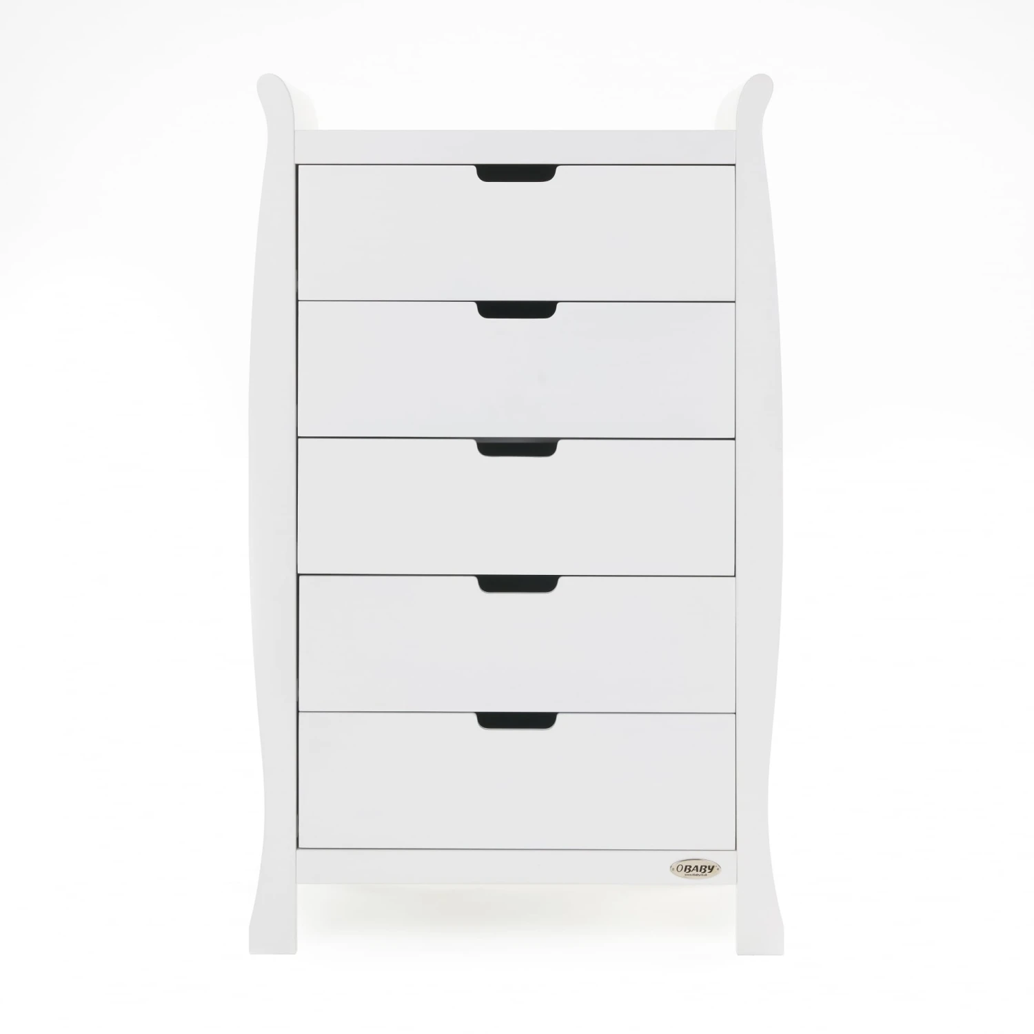 Stamford Sleigh Tall Chest Of Drawers - White 4 Stamford Sleigh Tall Chest Of Drawers - White - Image 2