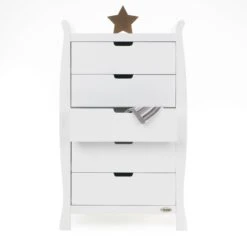 Stamford Sleigh Tall Chest Of Drawers - White 7 Stamford Sleigh Tall Chest Of Drawers - White -Baby Products Series obaby stamford sleigh tall chest of drawers white p10791 72187 zoom