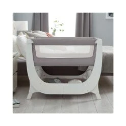 Shnuggle® Air Bedside Crib - Dove Grey